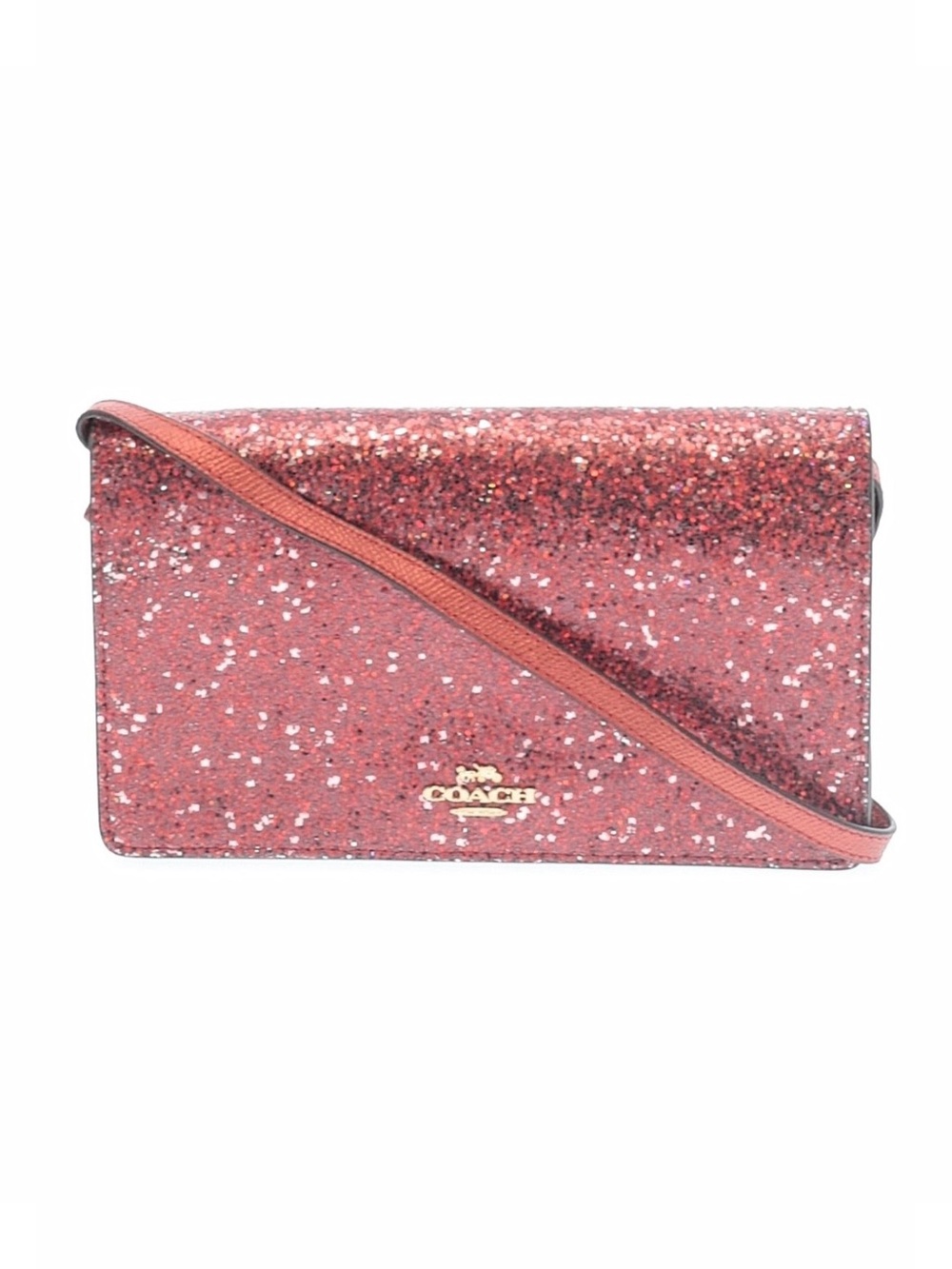Coach Hayden foldover glitter crossbody bag clutch wallet